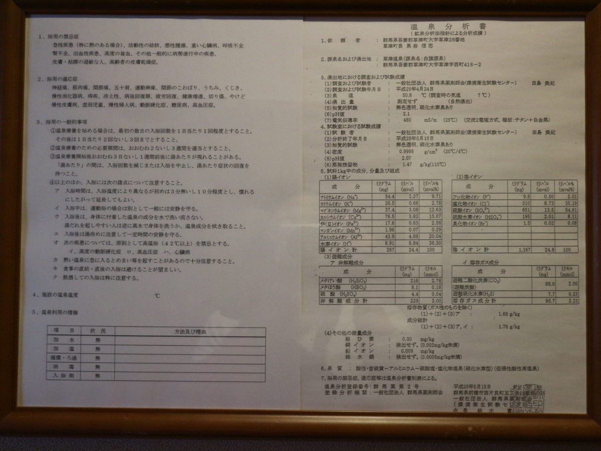 美肌温泉手帖 草津温泉 奈良屋